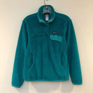 Patagonia Synchilla Fuzzy Snap Button Pullover XS